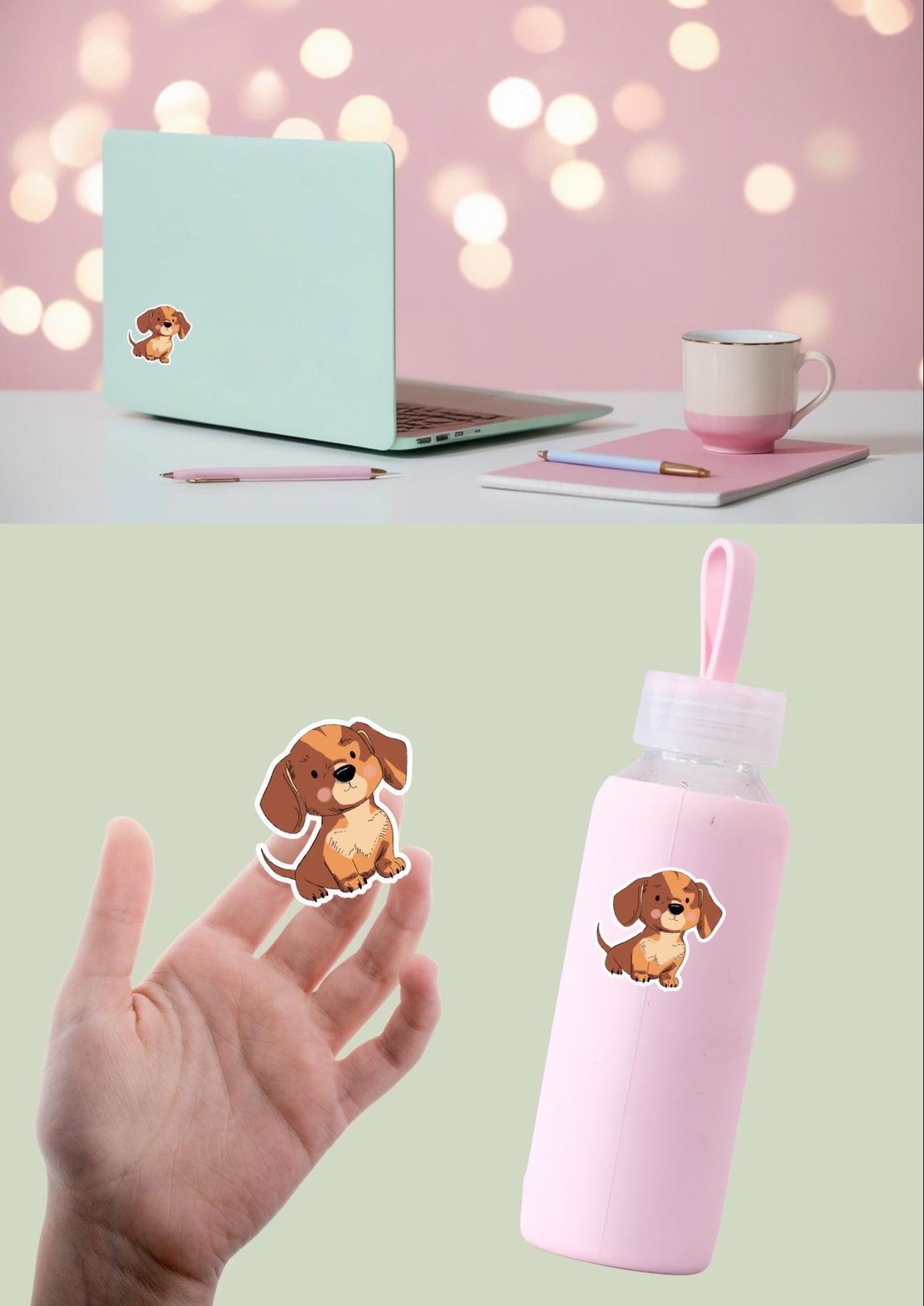 Pet Sticker – 011 Dachshund Red