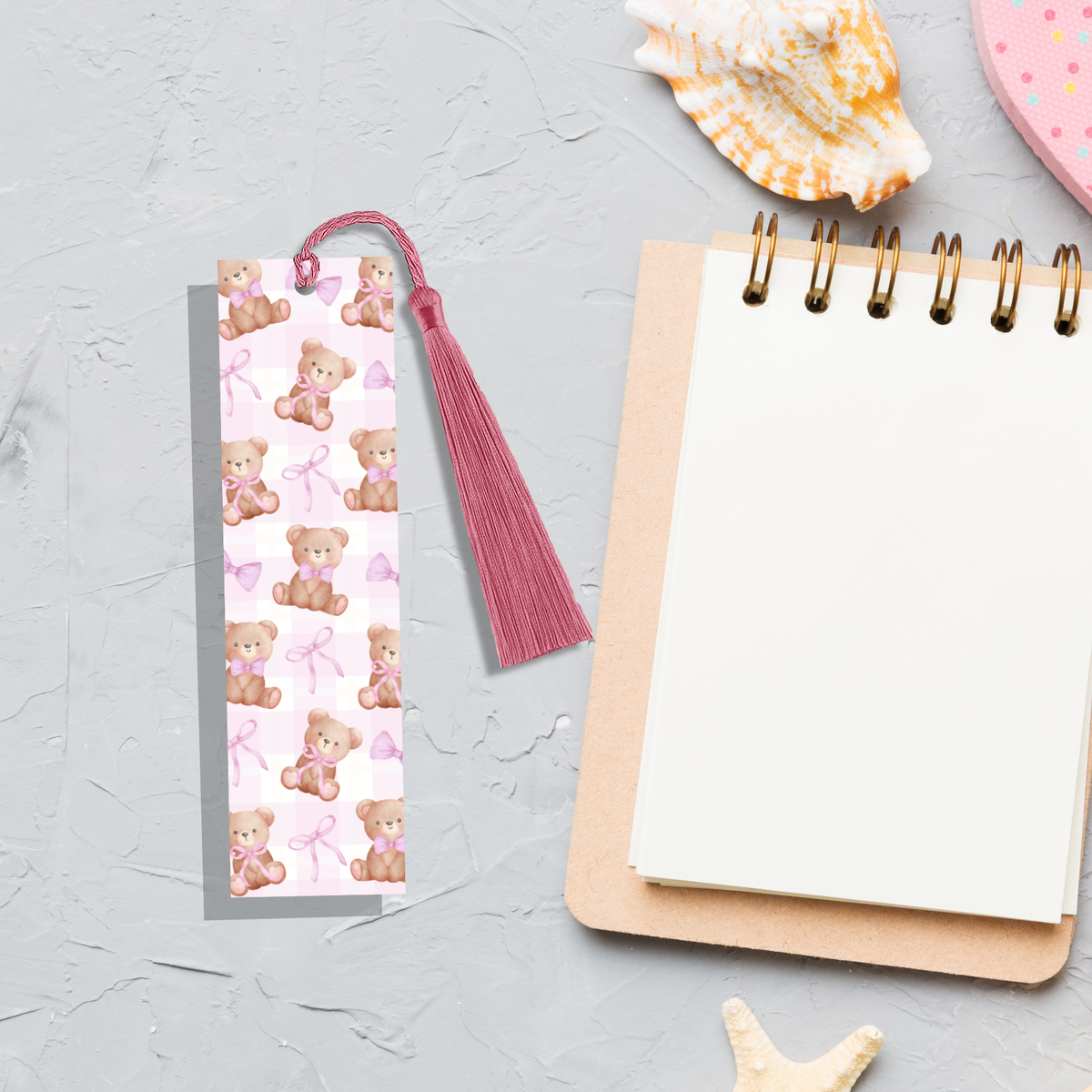 Bookmark | Teddy Bear Pink