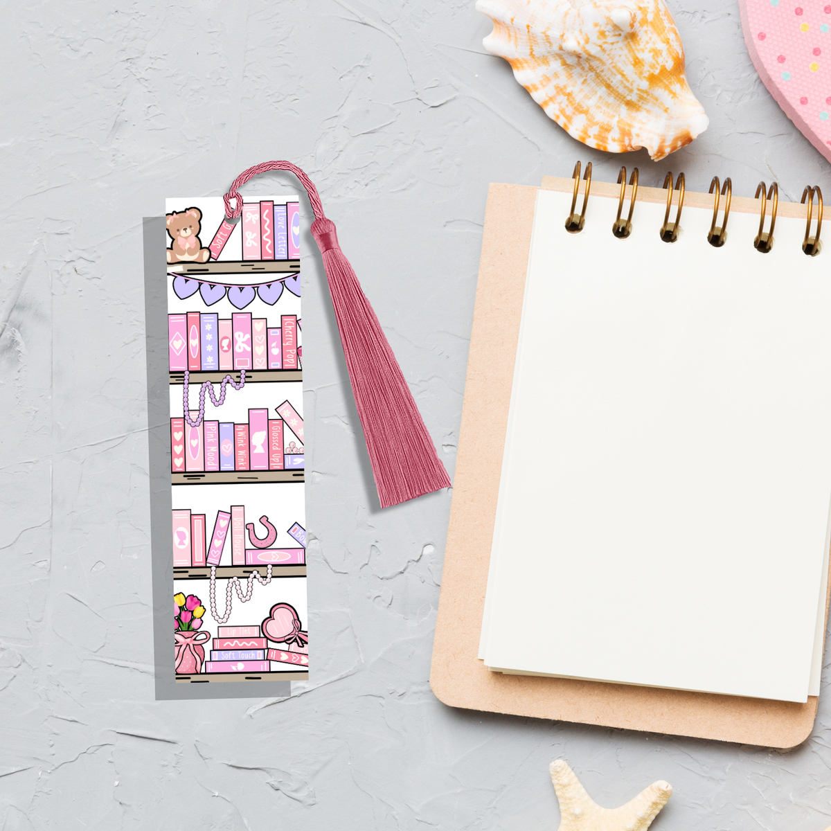 Bookmark | Pastel Bookshelf
