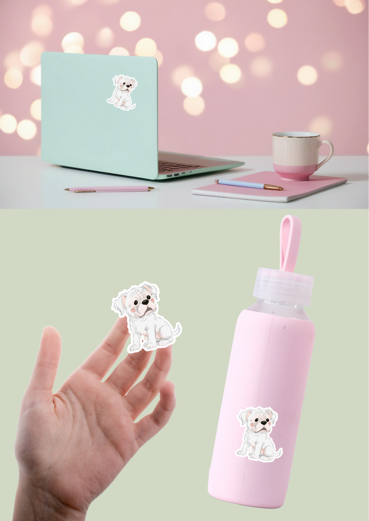 Boxer Sticker - White - 038