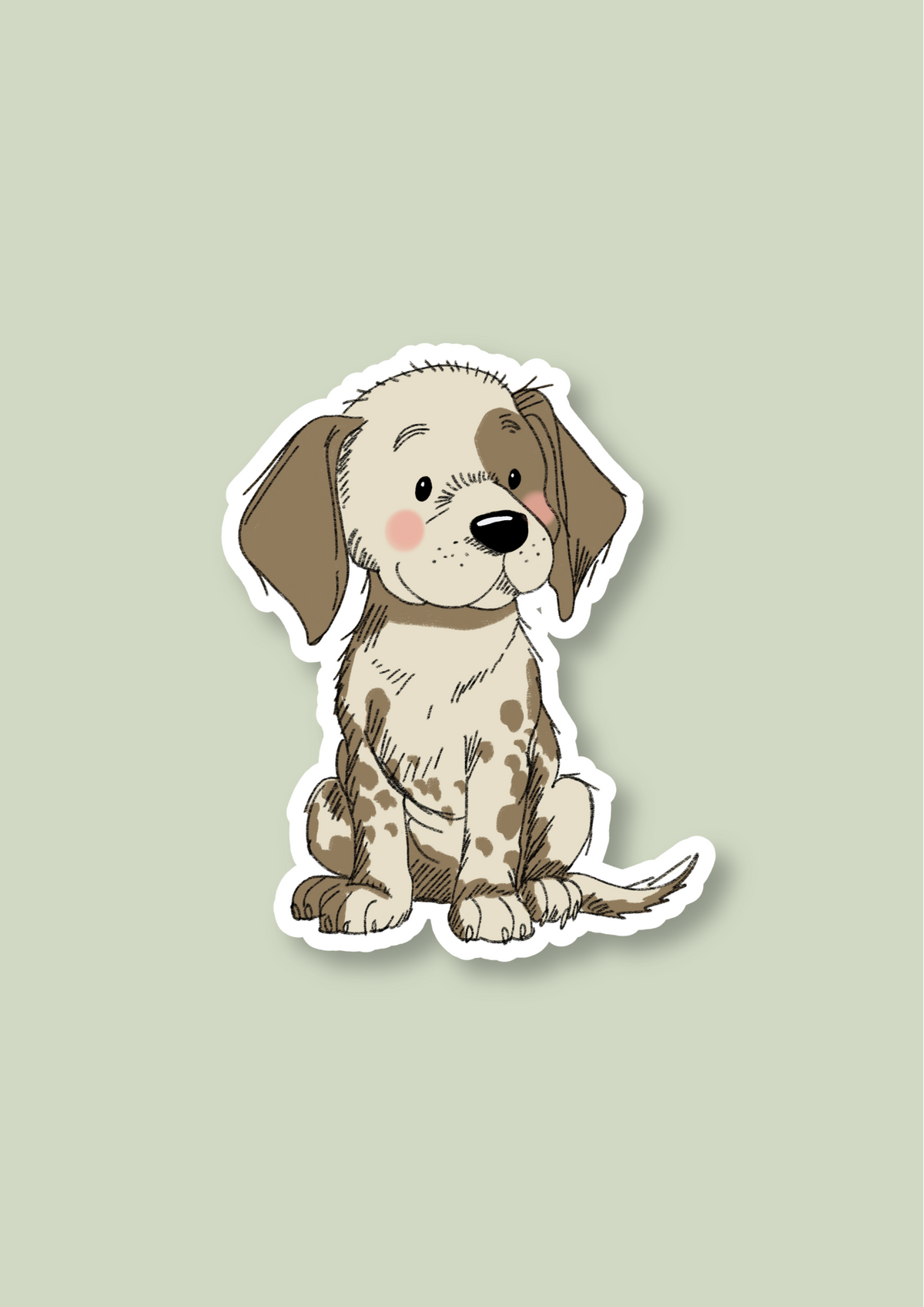 Weimaraner Sticker - Grey - 068
