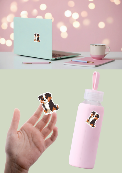 Aussie Shepherd Sticker - Black Tricolour - 033