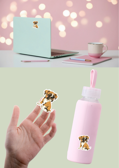 Boxer Sticker - Fawn - 037