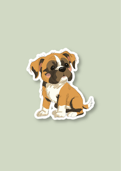Boxer Sticker - Fawn - 037