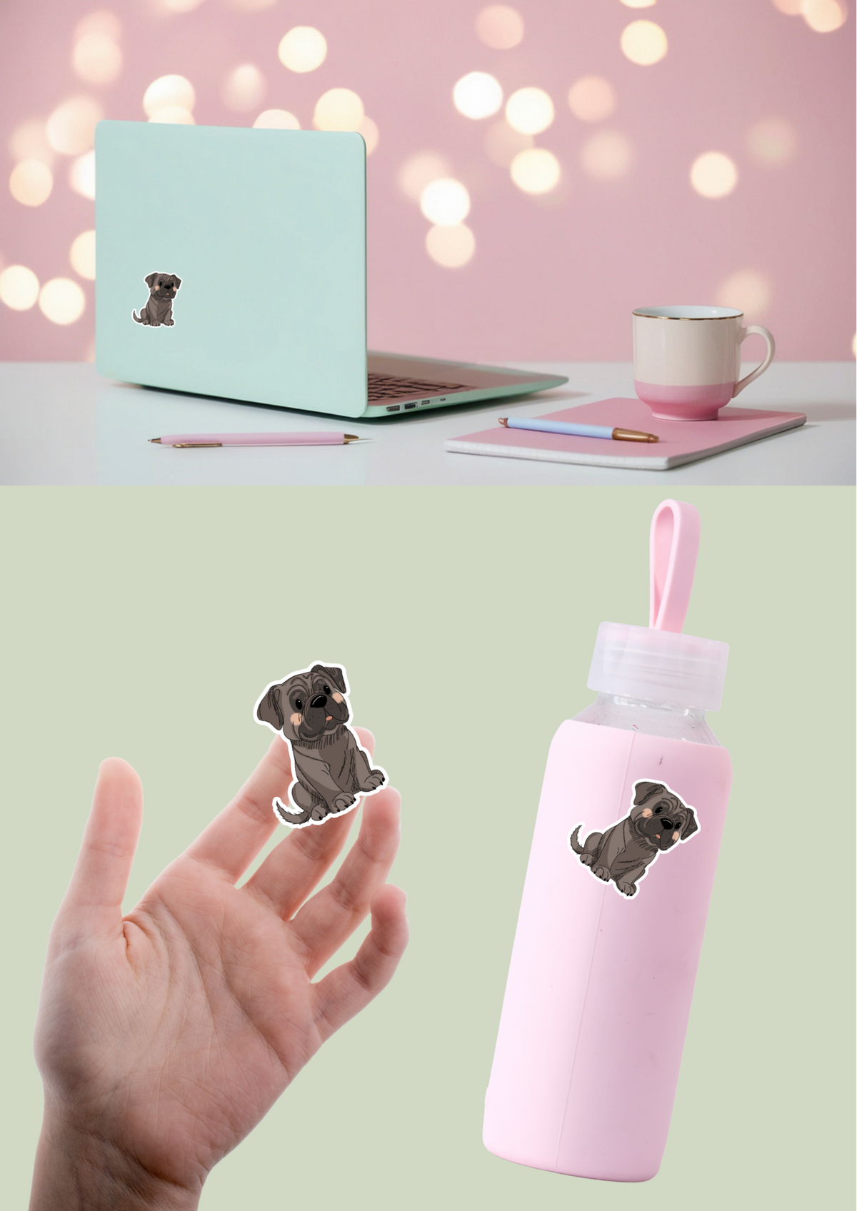Bull Mastiff Sticker - Dark - 042