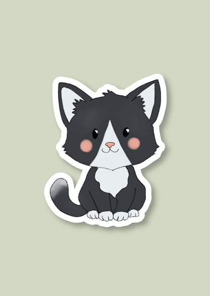 Cat Sticker - Tuxedo - 087