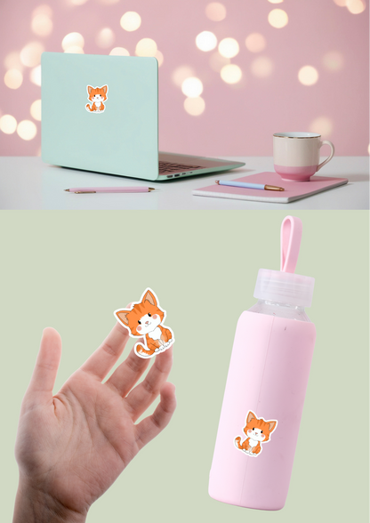 Cat Sticker - Orange Blaze - 084