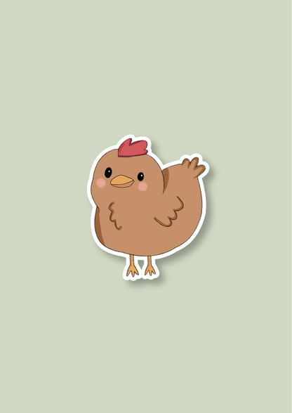 Chicken Sticker - Brown - 093