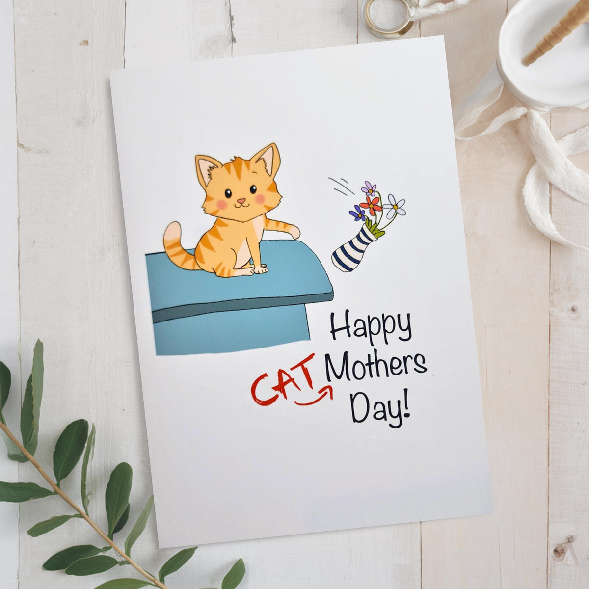 Cat Mum Mothers Day Card