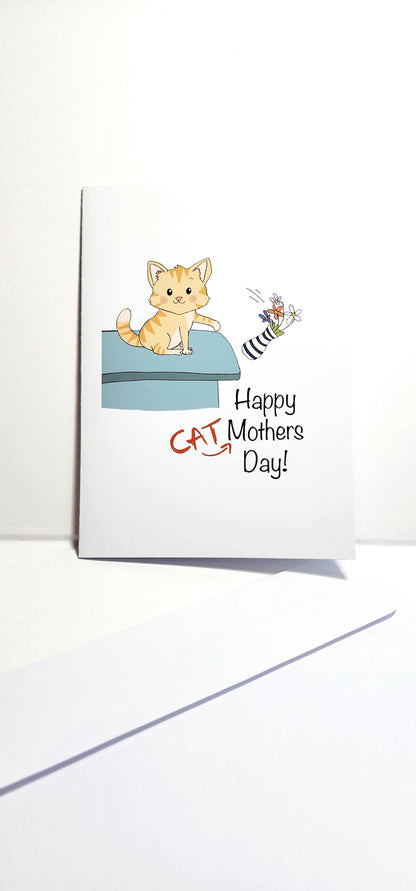 Cat Mum Mothers Day Card