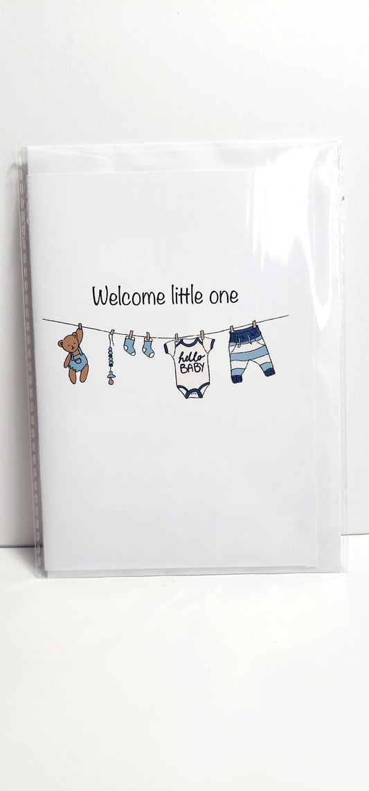 Greeting Card | Welcome Baby Blue