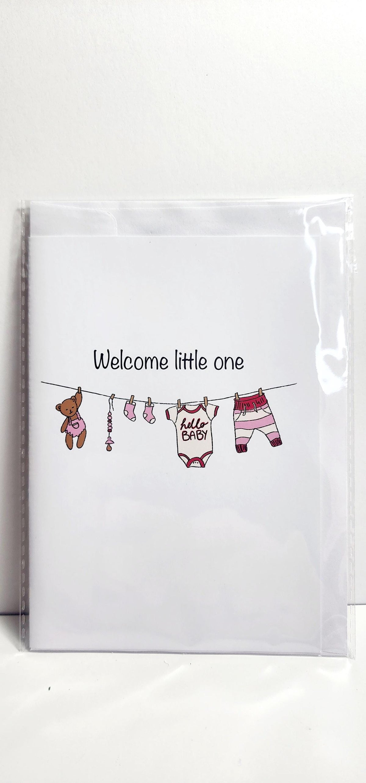 Greeting Card | Welcome Baby Pink