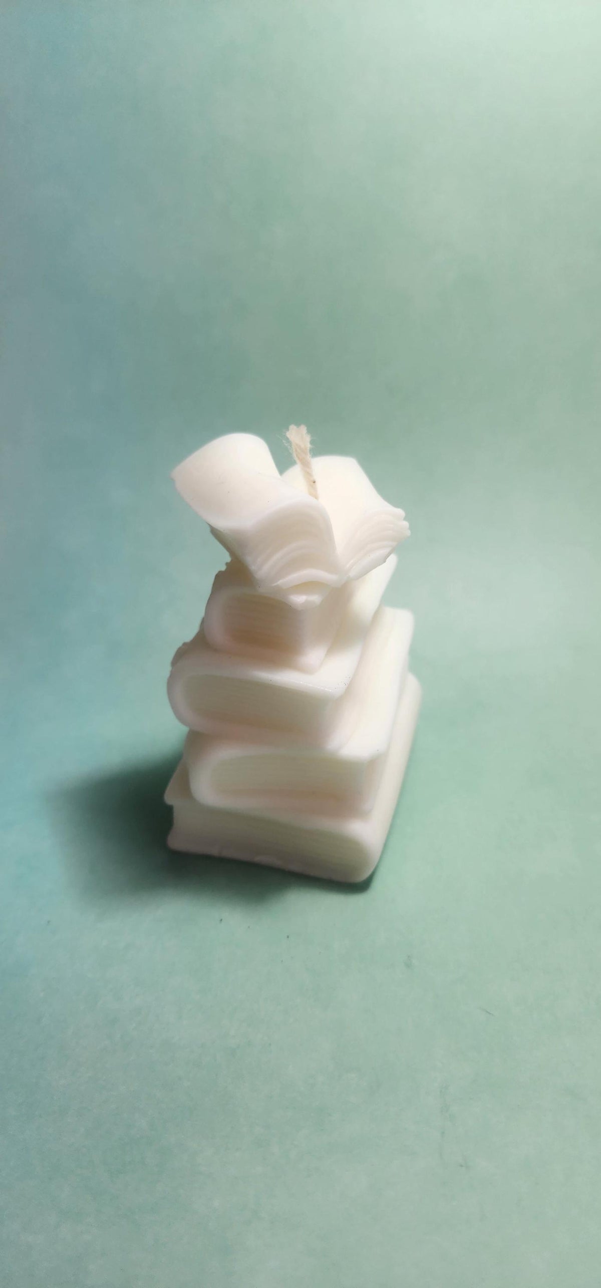 Book Stack Pillar Candle