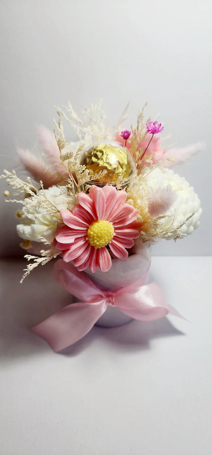Candle Bouquet - Small Hat Box