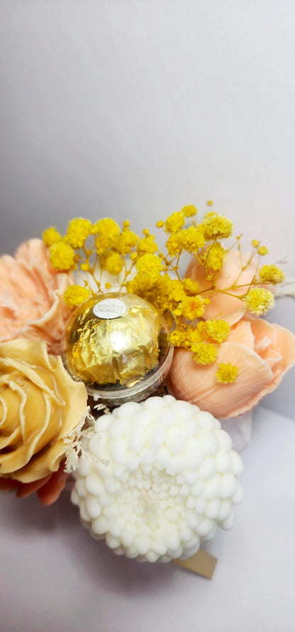 Candle Bouquet - Small Hat Box