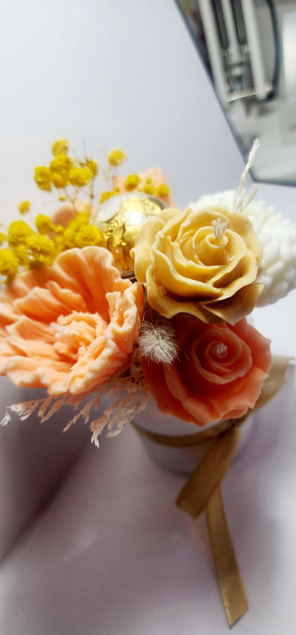 Candle Bouquet - Small Hat Box