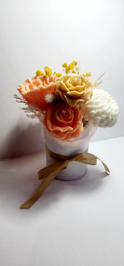 Candle Bouquet - Small Hat Box