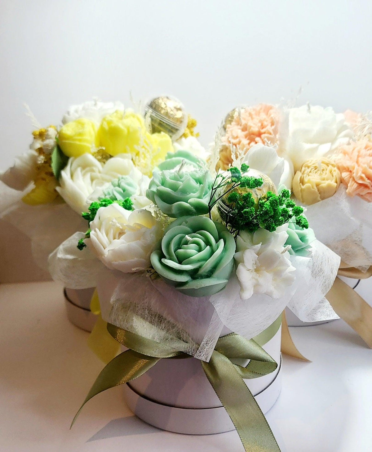 Candle Bouquet - Large Hat Box