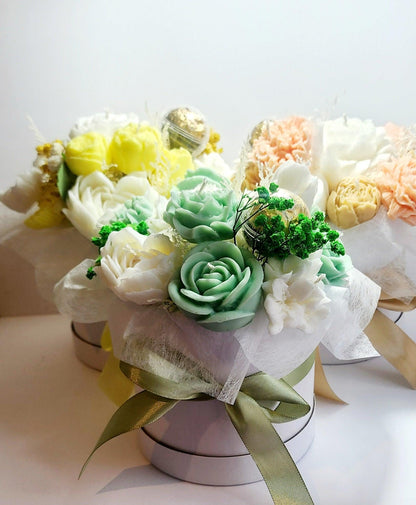 Candle Bouquet - Large Hat Box