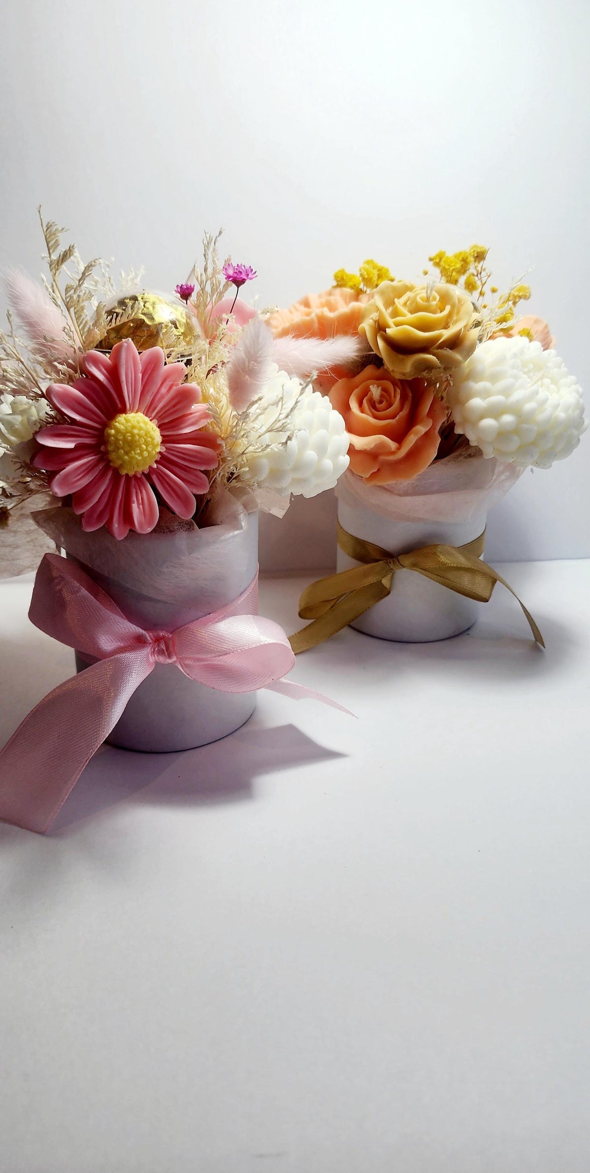 Candle Bouquet - Small Hat Box