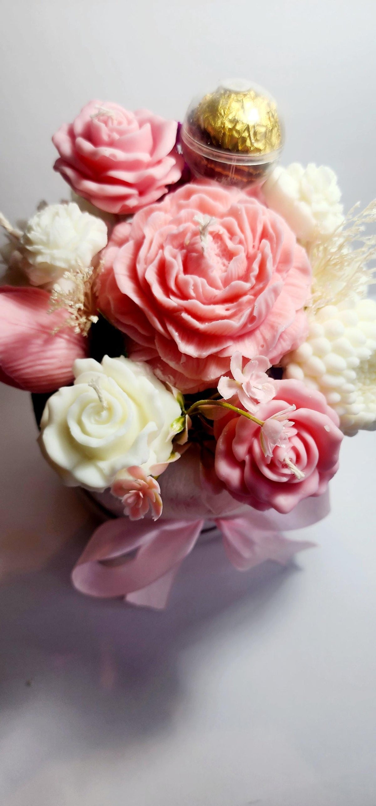 Candle Bouquet - Large Hat Box
