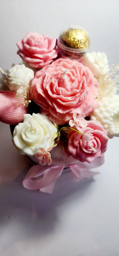 Candle Bouquet - Large Hat Box