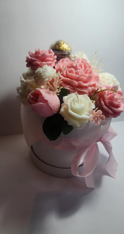 Candle Bouquet - Large Hat Box