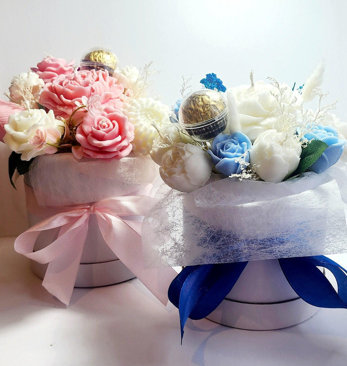 Candle Bouquet - Large Hat Box