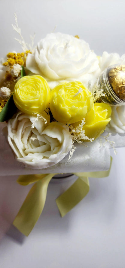 Candle Bouquet - Large Hat Box