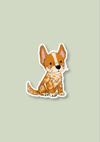 Pet Sticker – 032 Heeler Red