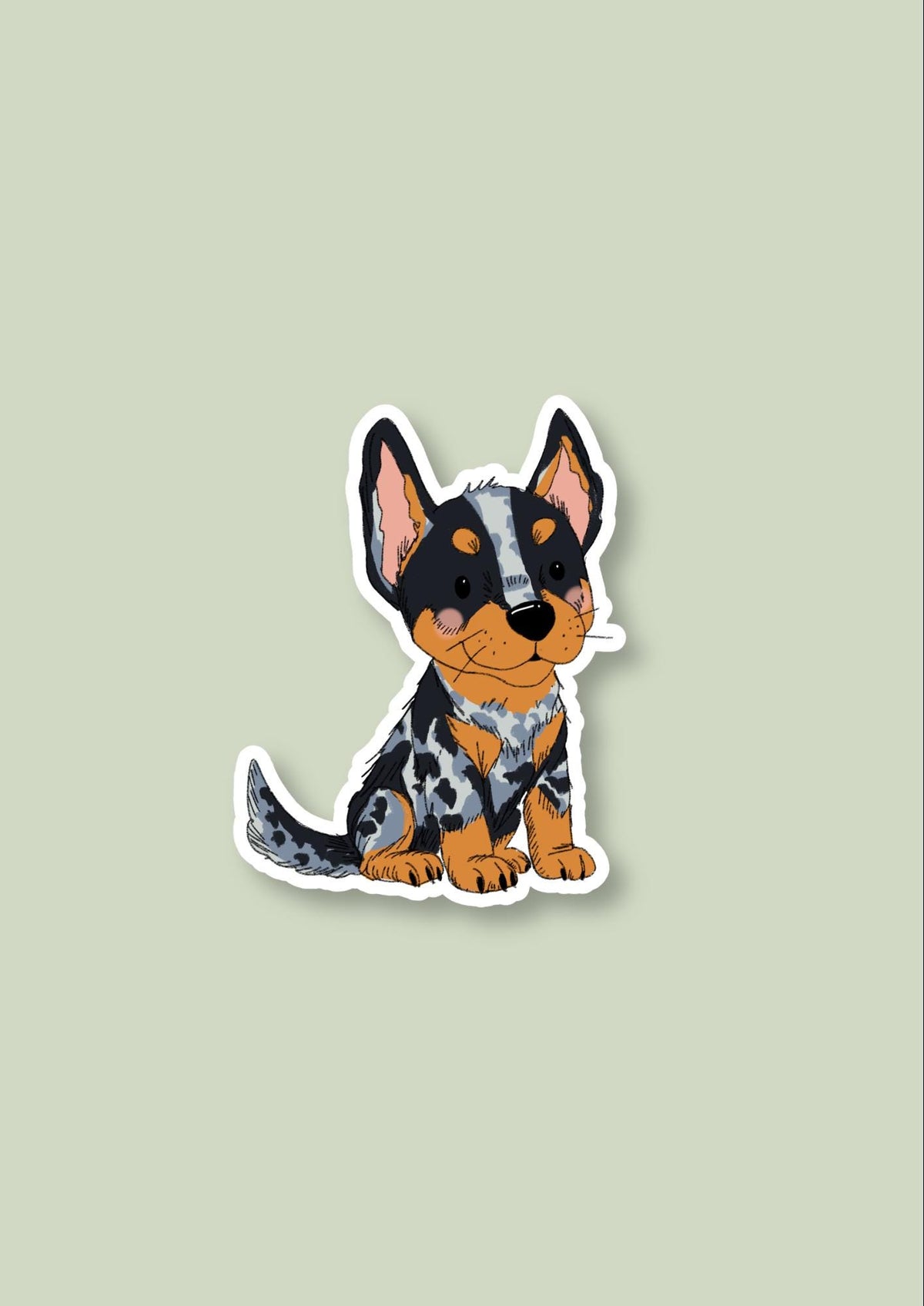 Pet Sticker – 031 Heeler Blue