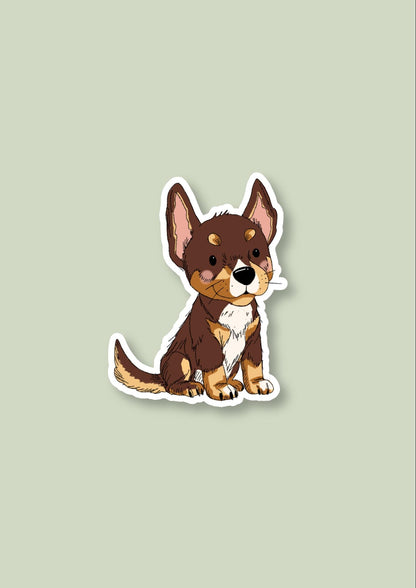 Pet Sticker – 028 Kelpie Red Tricolour