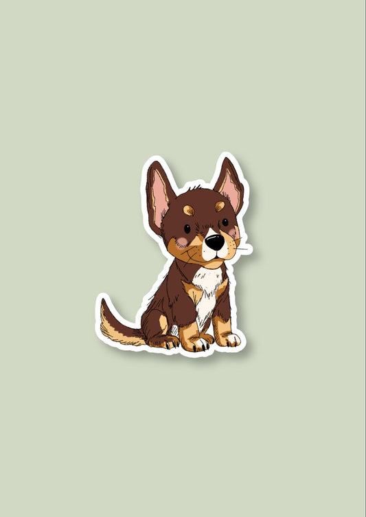 Pet Sticker – 028 Kelpie Red Tricolour