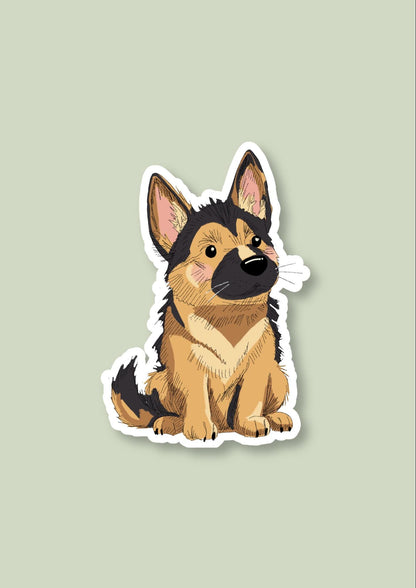 Pet Sticker – 023 German Shepherd Cream