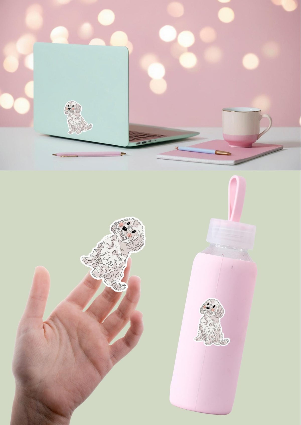 Pet Sticker – 021 Cavoodle White