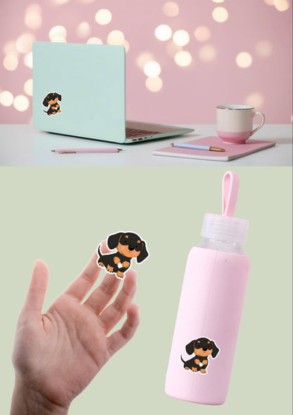 Pet Sticker – 010 Dachshund Black and Tan