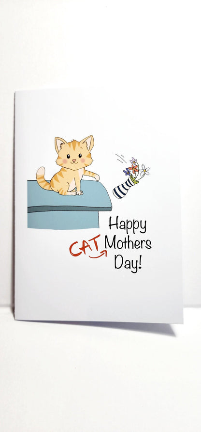 Cat Mum Mothers Day Card