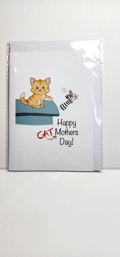Cat Mum Mothers Day Card