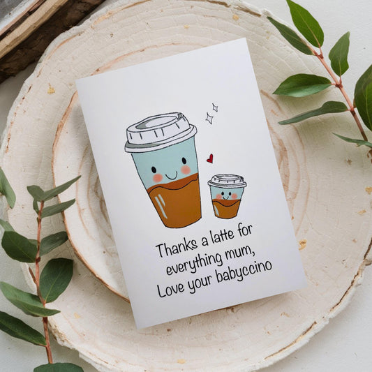 Babyccino Mothers Day Card