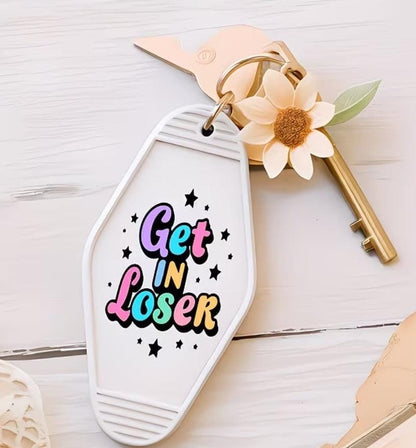 Camping | Colourful Motel Keychain