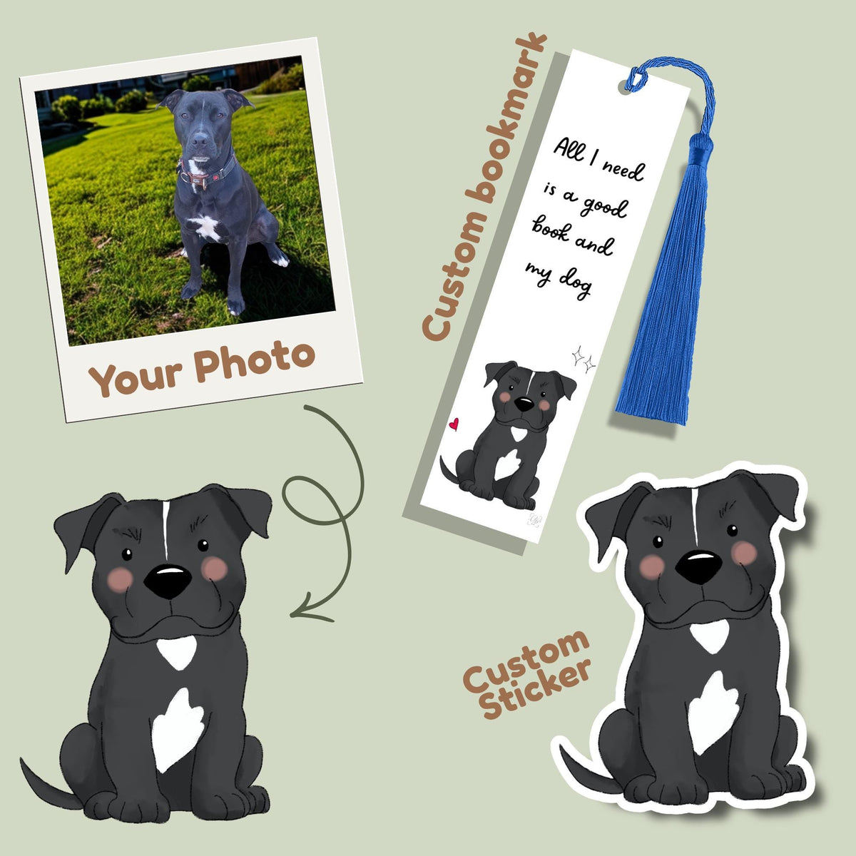 Custom Pet Sticker – Personalised From Your Photo