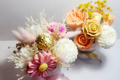 Candle Bouquet - Small Hat Box