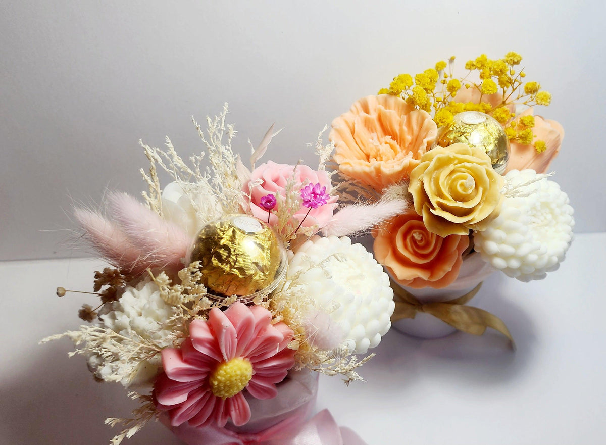Candle Bouquet - Small Hat Box