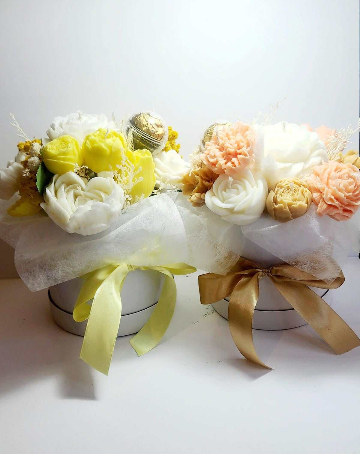 Candle Bouquet - Large Hat Box