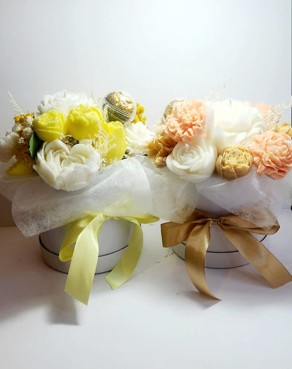 Candle Bouquet - Large Hat Box