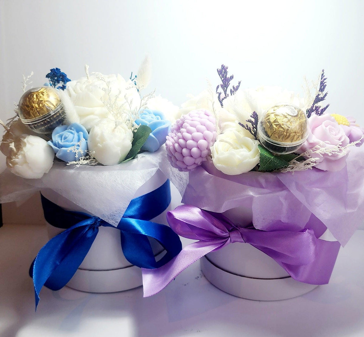 Candle Bouquet - Large Hat Box