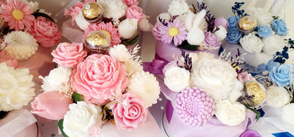Candle Bouquet - Large Hat Box