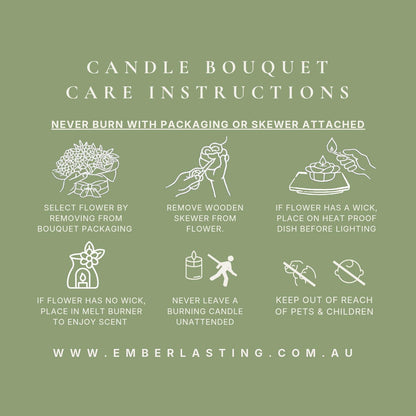 Candle Bouquet - Large Hat Box