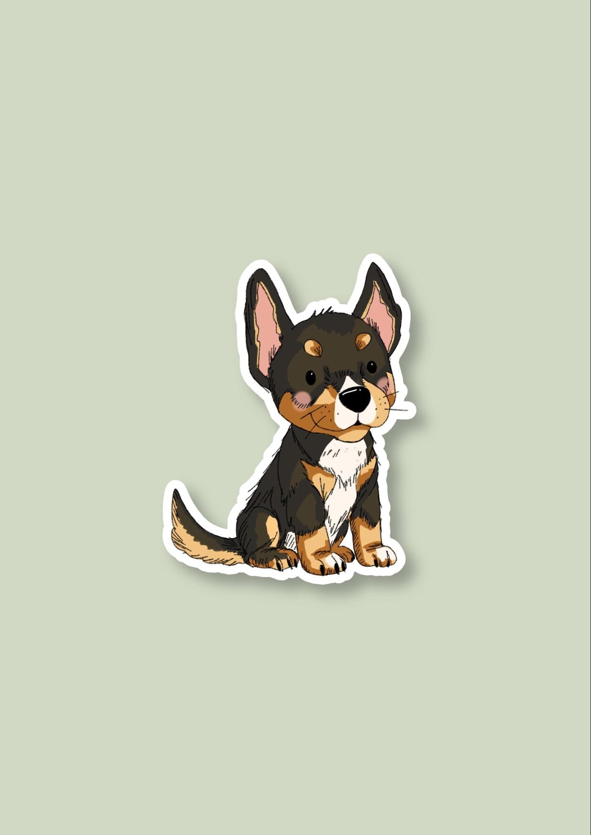 Pet Sticker – 029 Kelpie Black Tricolour