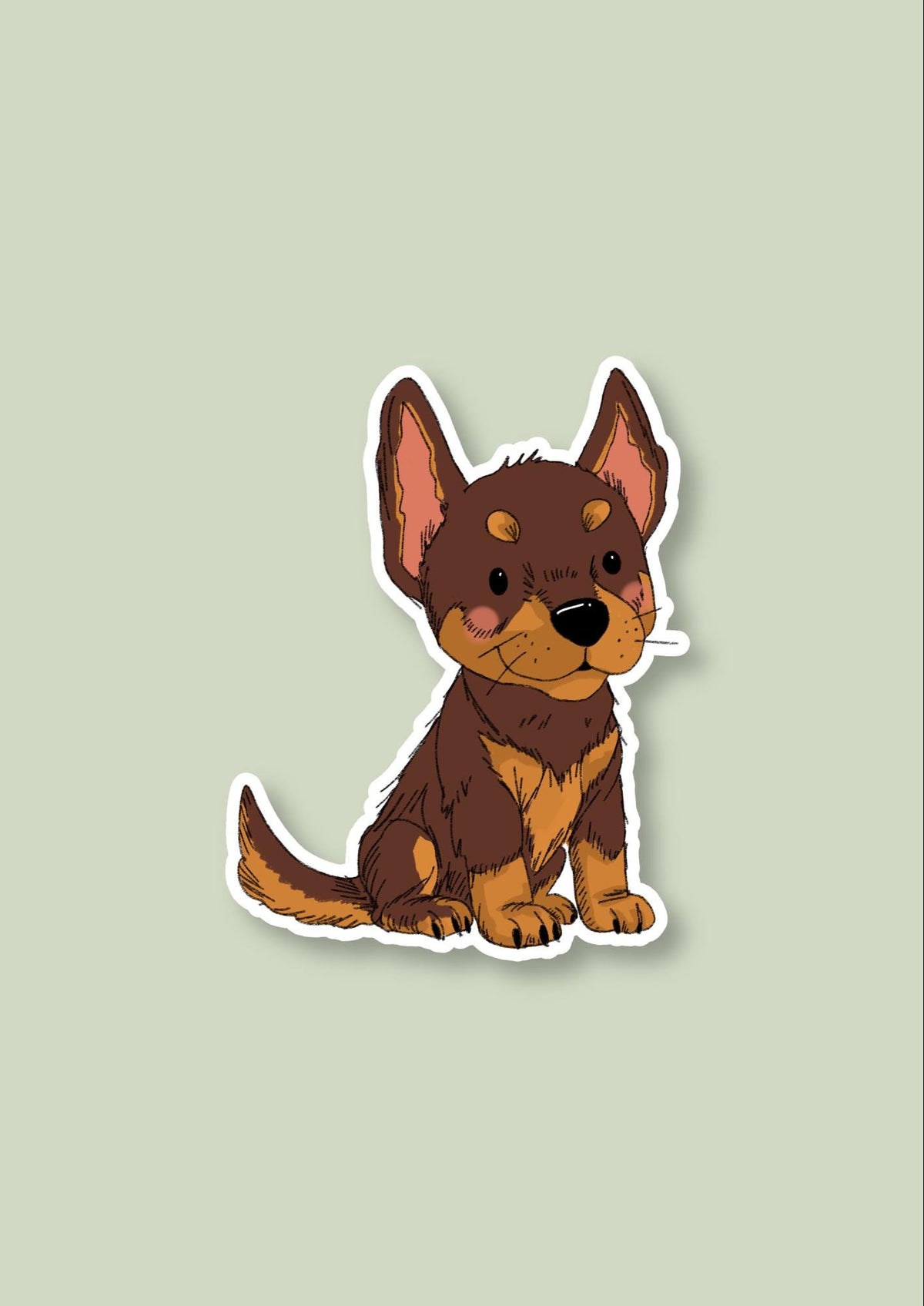 Pet Sticker – 027 Kelpie Red